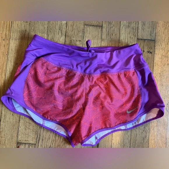 Nike dri-fit shorts. Purple and coral like new small. - Picture 2 of 6